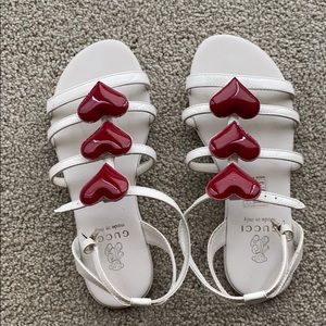 Authentic Girls Gucci Sandals in White